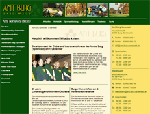 Tablet Screenshot of amt-burg-spreewald.de